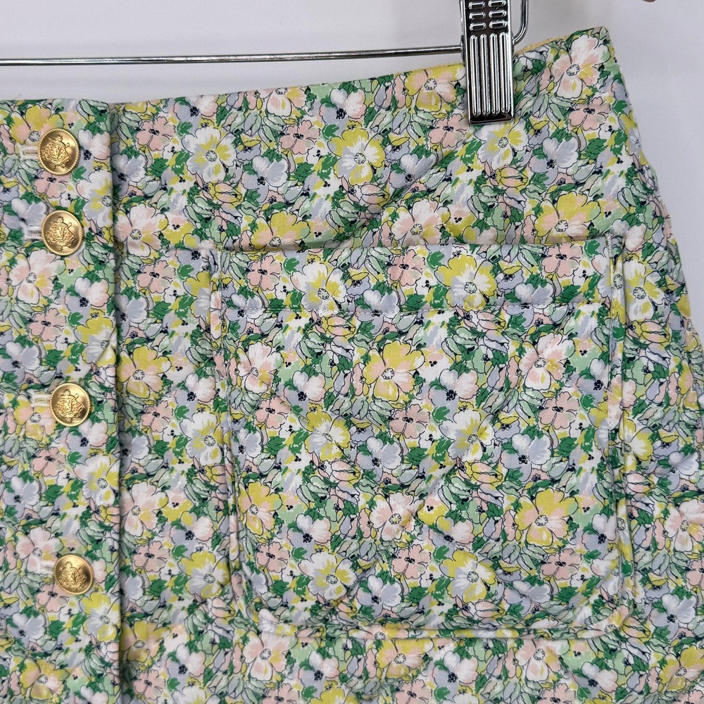 J. Crew Floral Mini Skirt - Green and Yellow - Picture 5 of 10